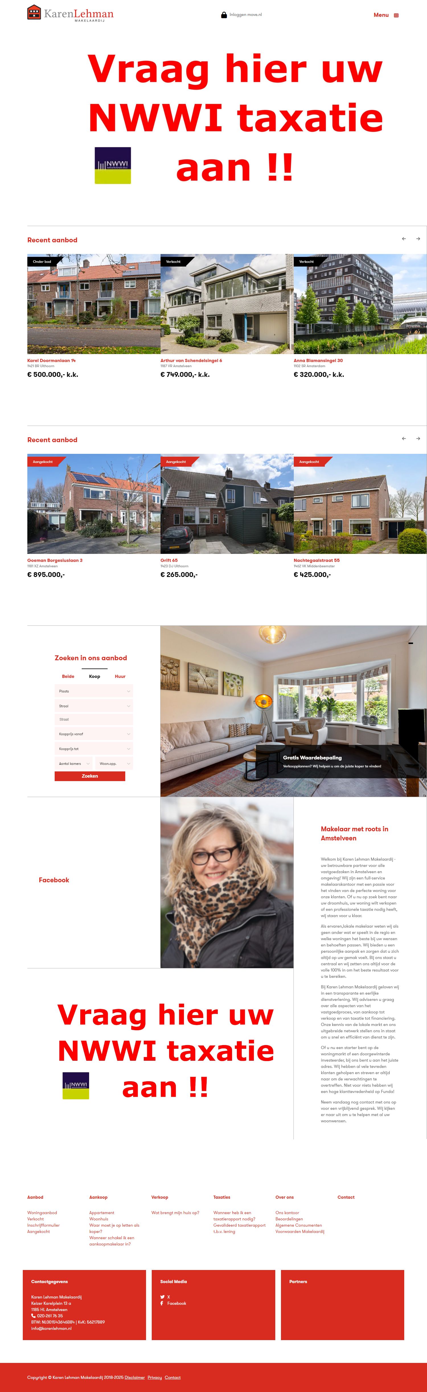 Kantoorfoto Karen Lehman Makelaardij