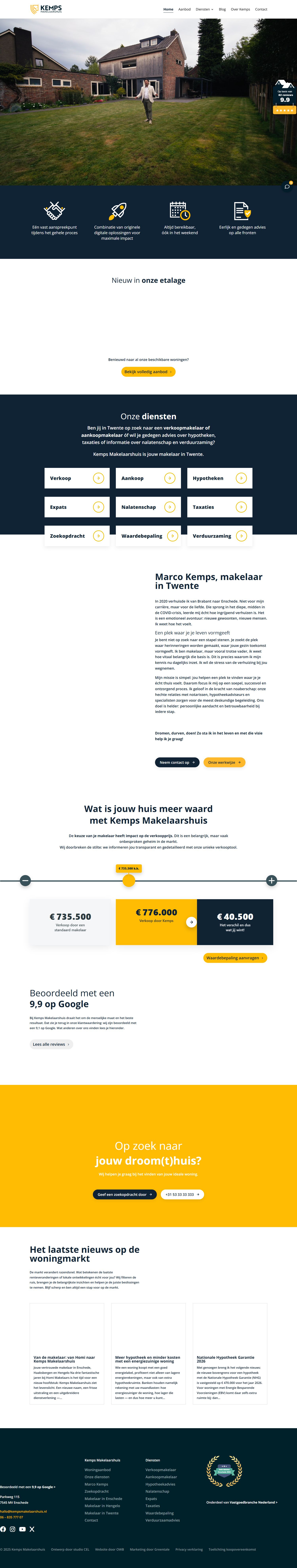 Kantoorfoto Kemps makelaarshuis