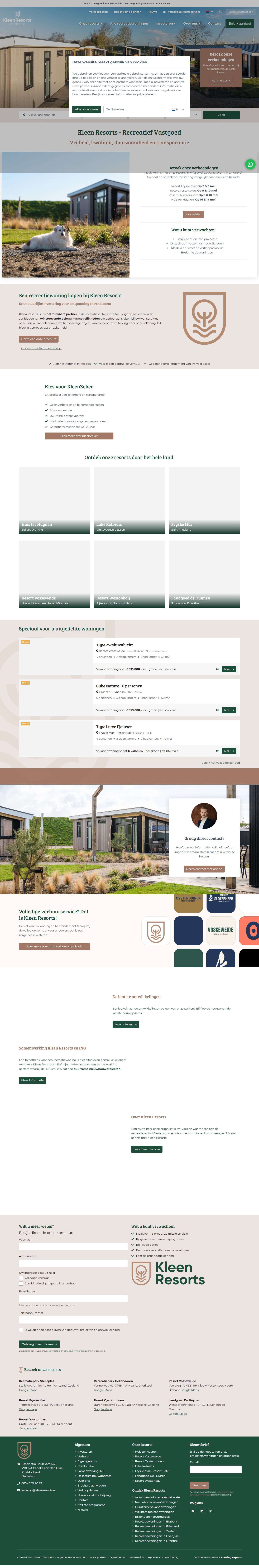 Kantoorfoto Kleen Resorts Verkoop