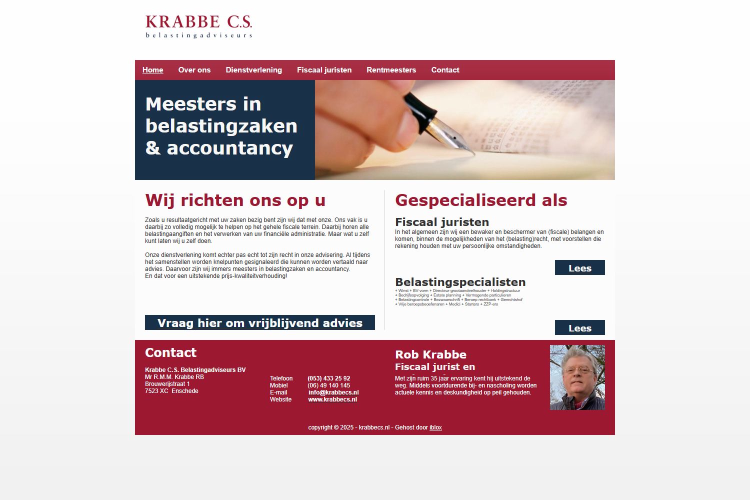 Kantoorfoto Krabbe c.s. Rentmeesters