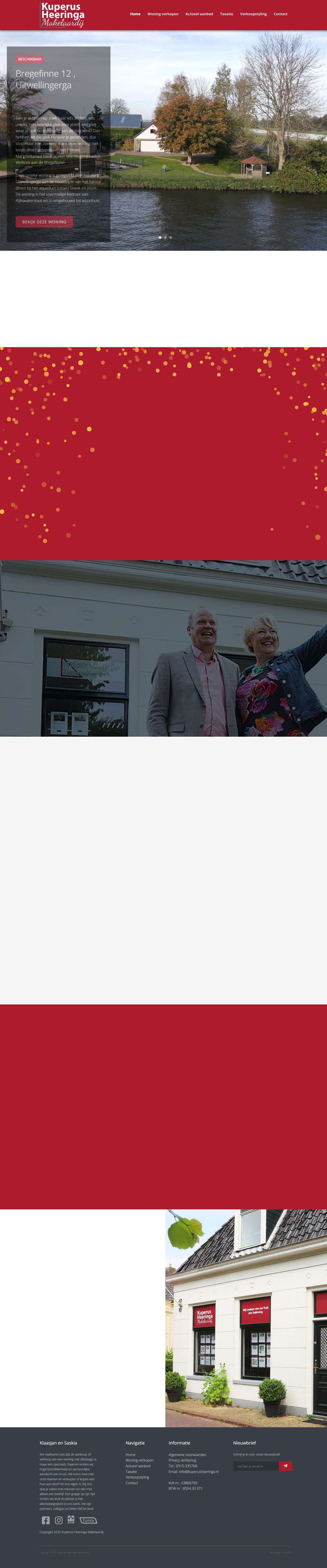 Screenshot van de website van www.makelaardij-kuperusheeringa.nl