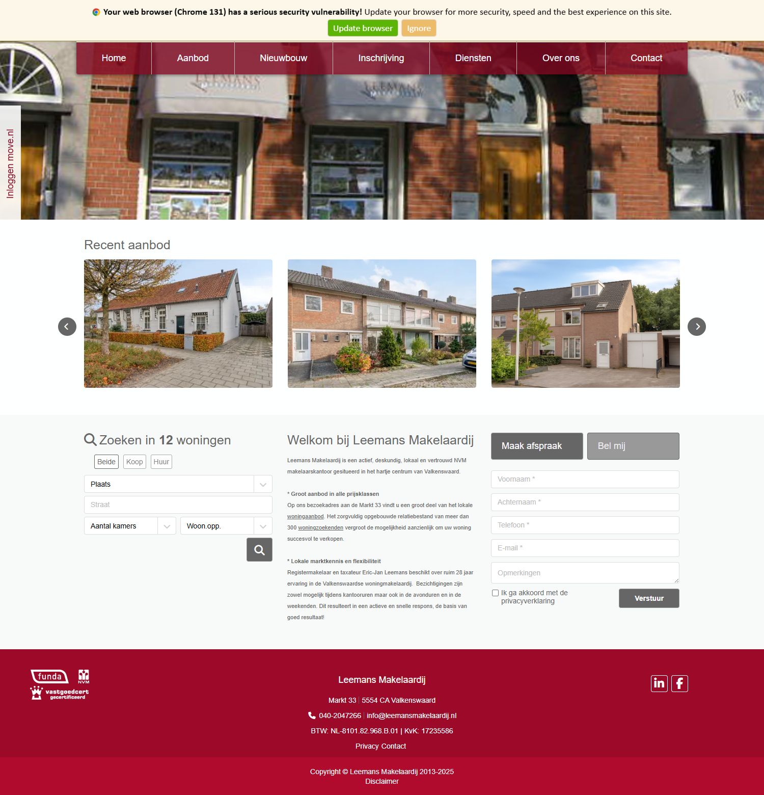 Kantoor foto van Leemans Makelaardij