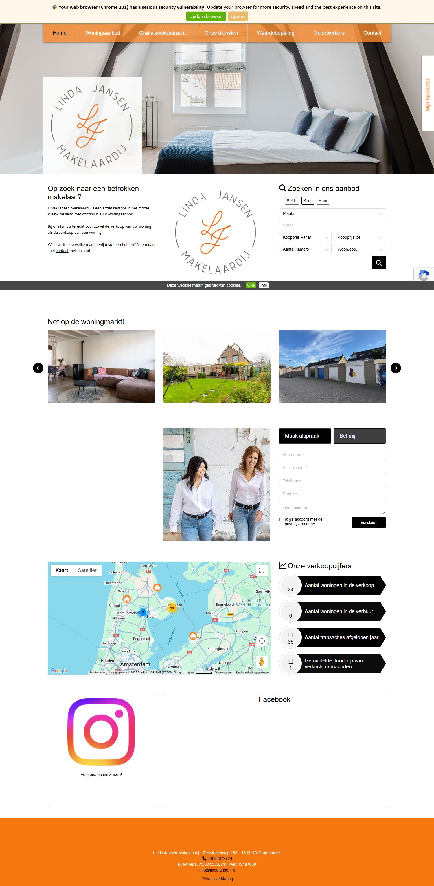 Kantoorfoto Linda Jansen makelaardij