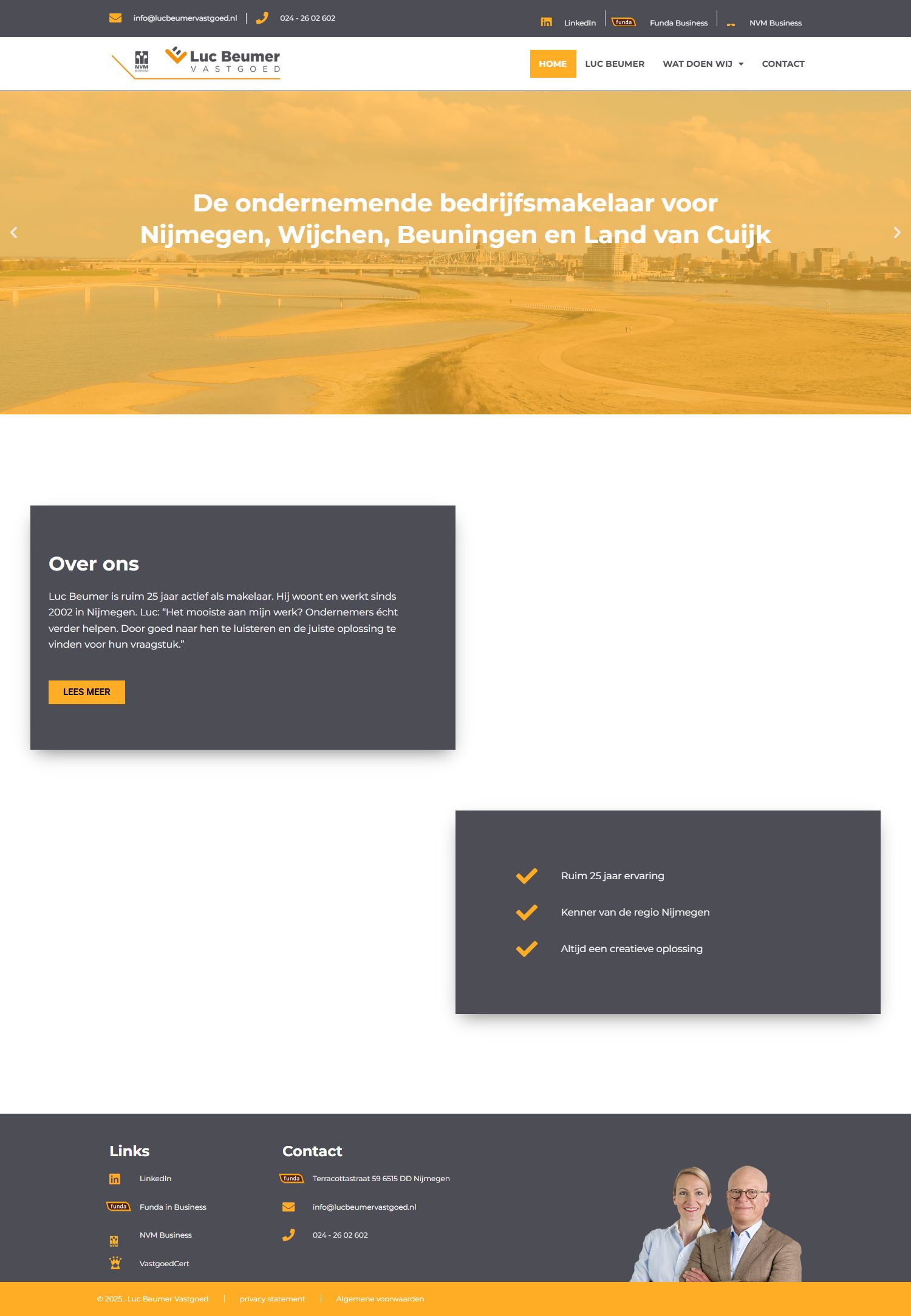 Screenshot van de website van www.lucbeumervastgoed.nl