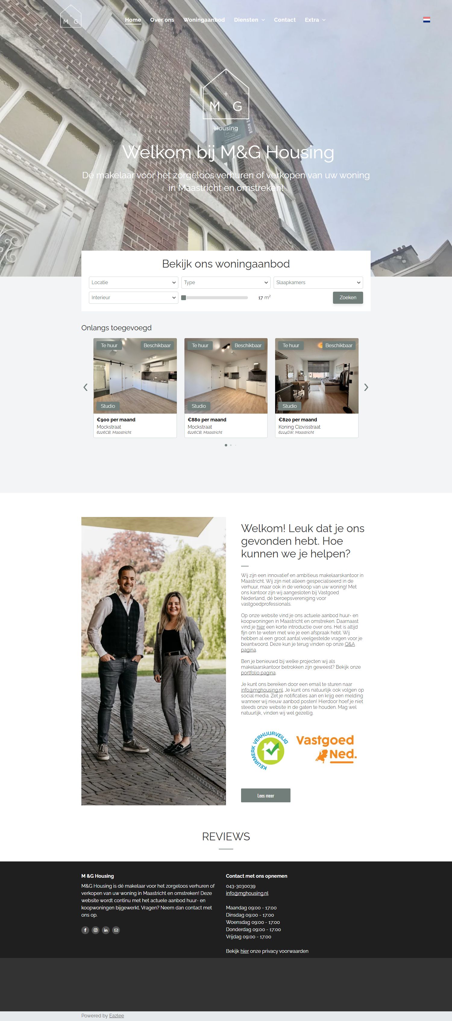 Foto van het kantoor van M&G Housing B.V.