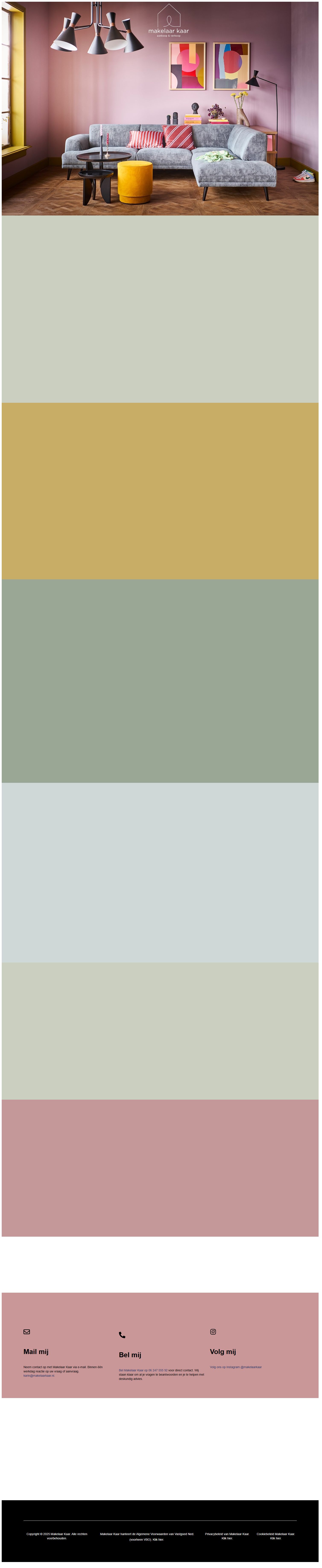 Screenshot van de website van www.makelaarkaar.nl