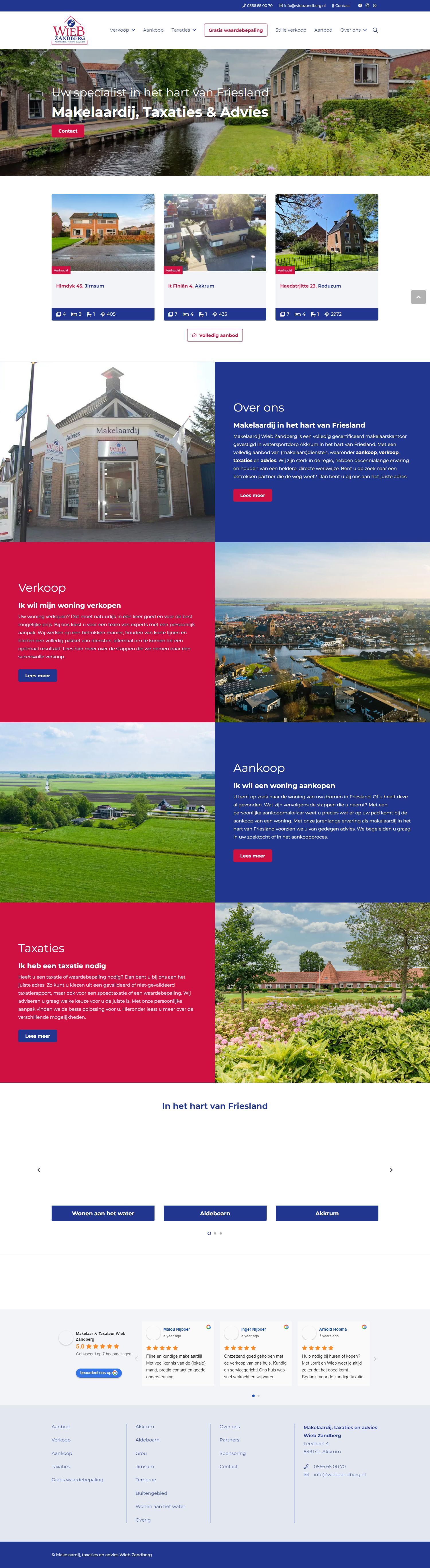 Kantoorfoto Makelaar & Taxateur Wieb Zandberg
