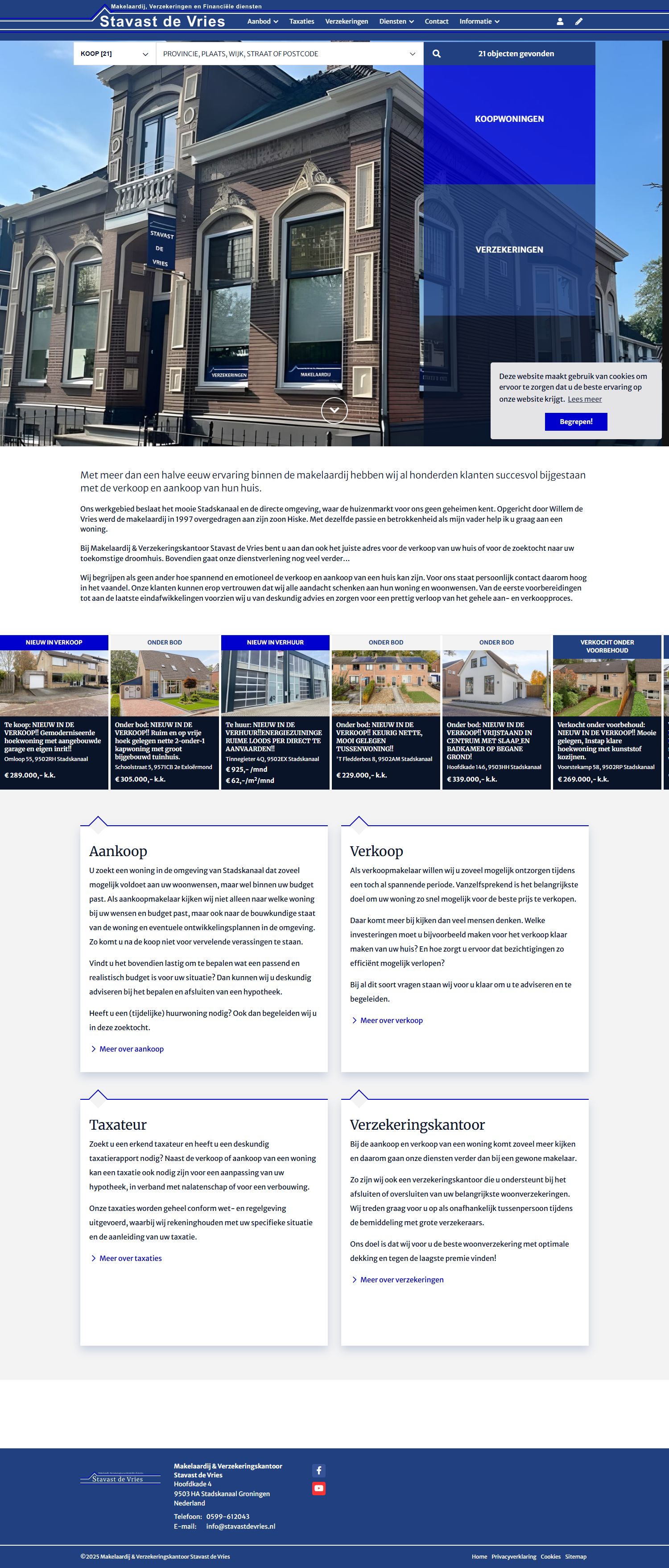 Kantoorfoto Makelaardij Stavast-de Vries BV