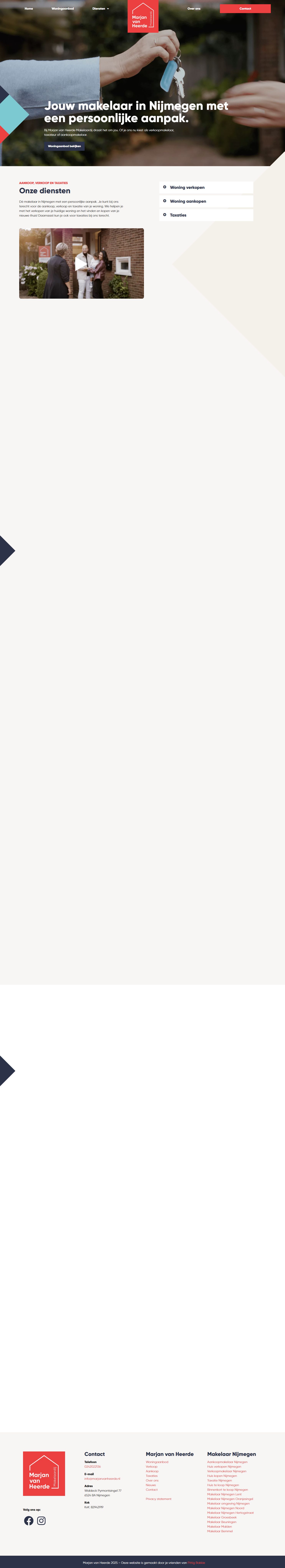 Screenshot van de website van www.marjanvanheerde.nl