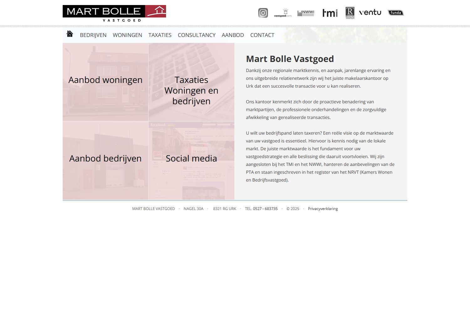 Foto van het kantoor van Mart Bolle Vastgoed