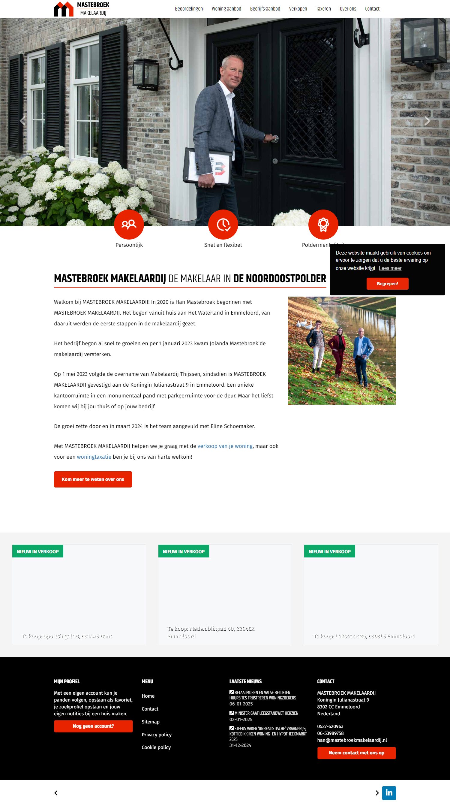 Kantoorfoto MASTEBROEK MAKELAARDIJ