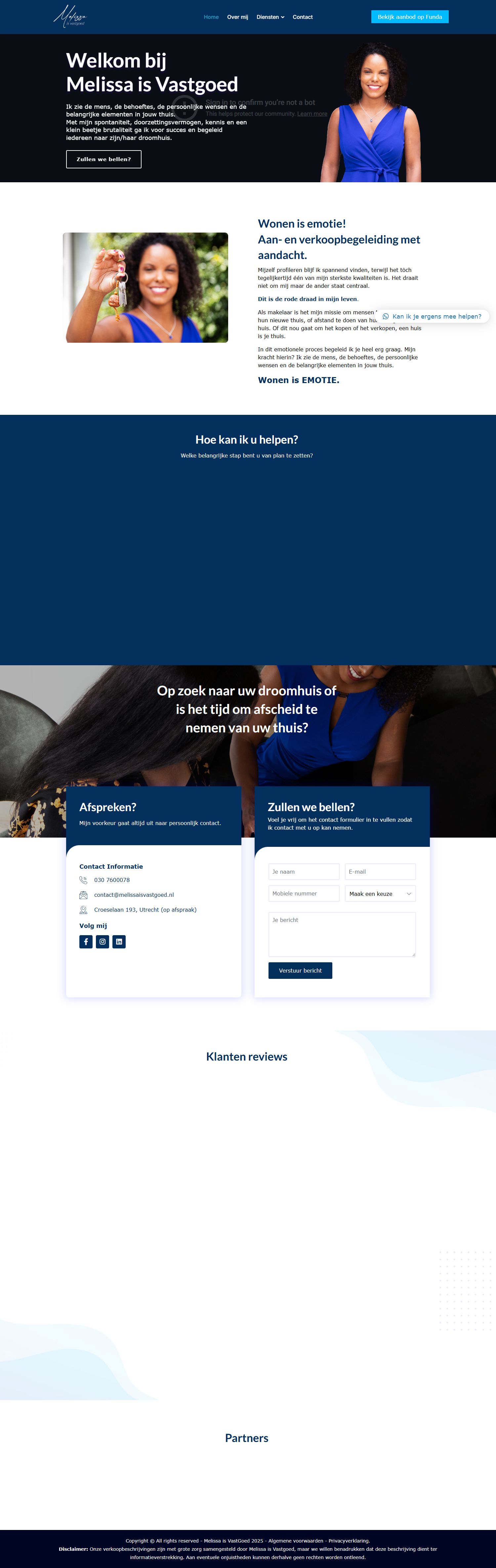 Team foto van Melissa is Vastgoed