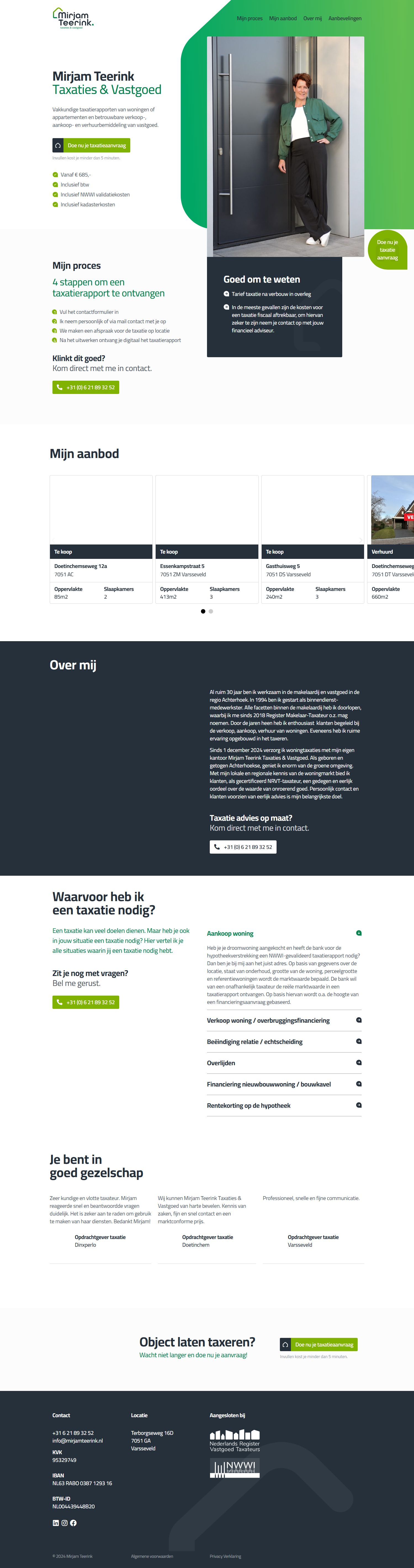Kantoorfoto Mirjam Teerink Taxaties & Vastgoed