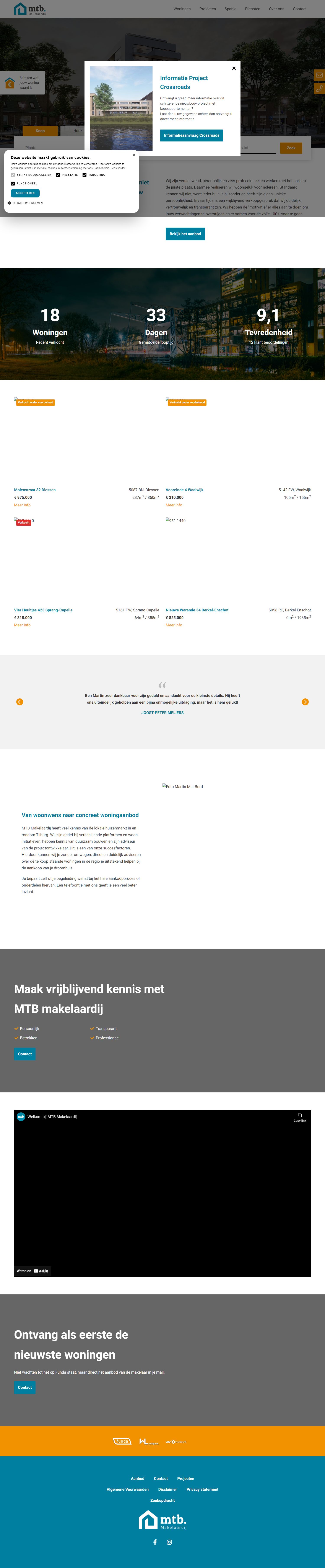 Screenshot van de website van www.mtbmakelaardij.nl