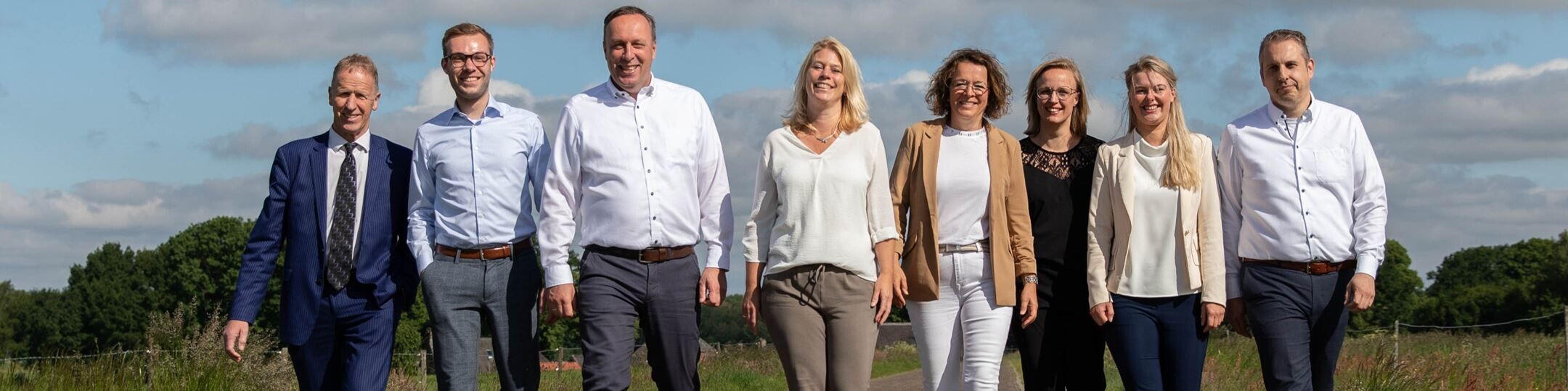 Team foto van NAMACO Aa & Hunze (Nationaal Makelaars Collectief)