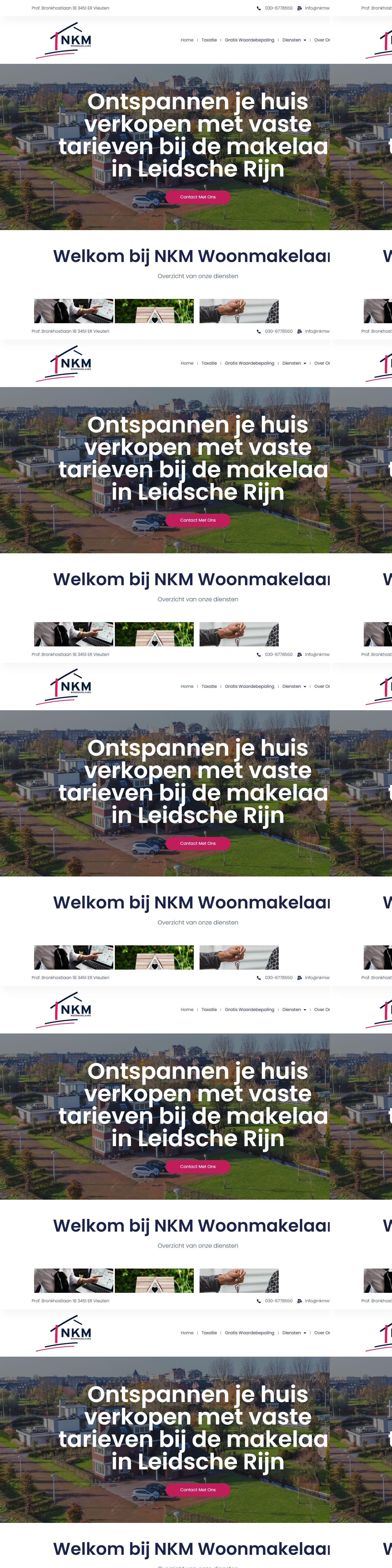Screenshot van de website van www.nkmwoonmakelaars.nl