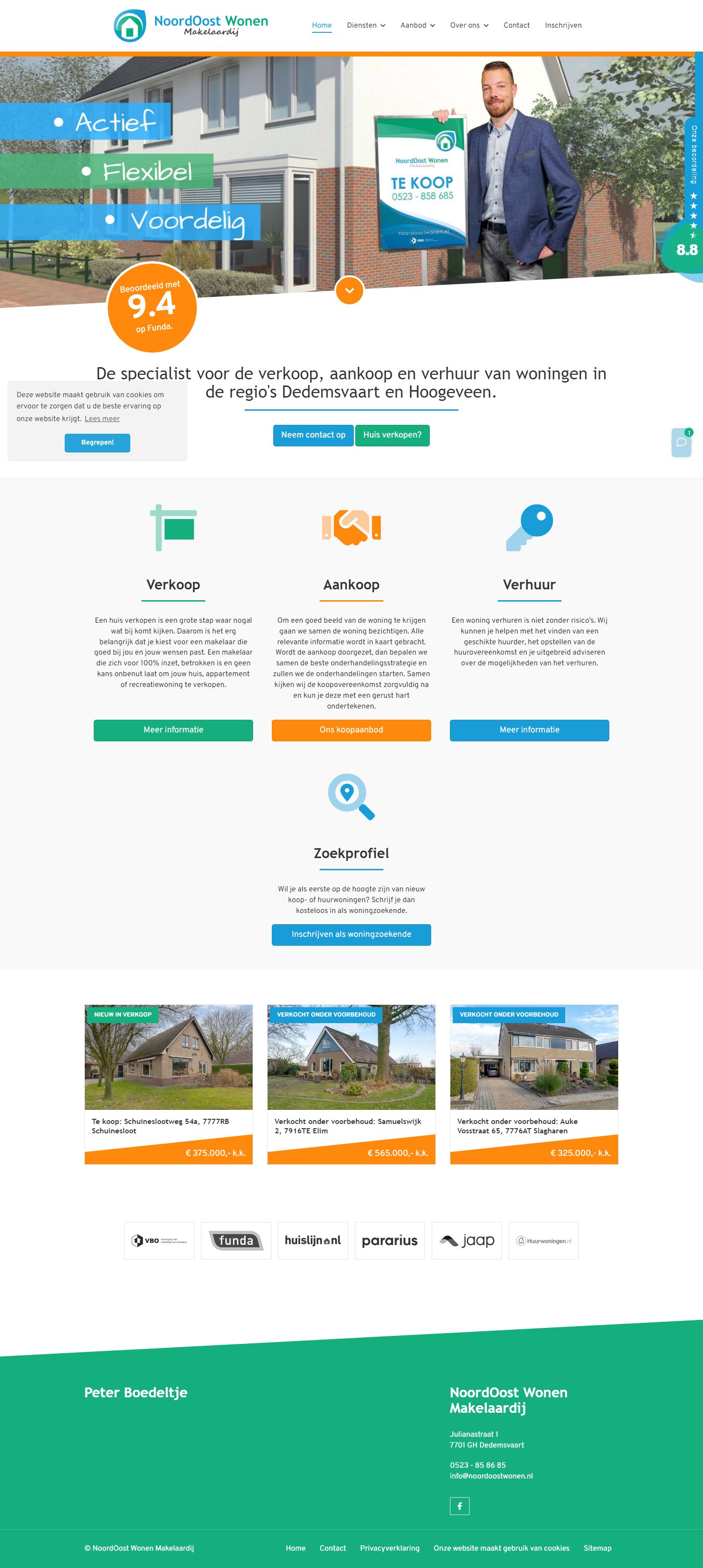 Kantoorfoto NoordOost Wonen Makelaardij