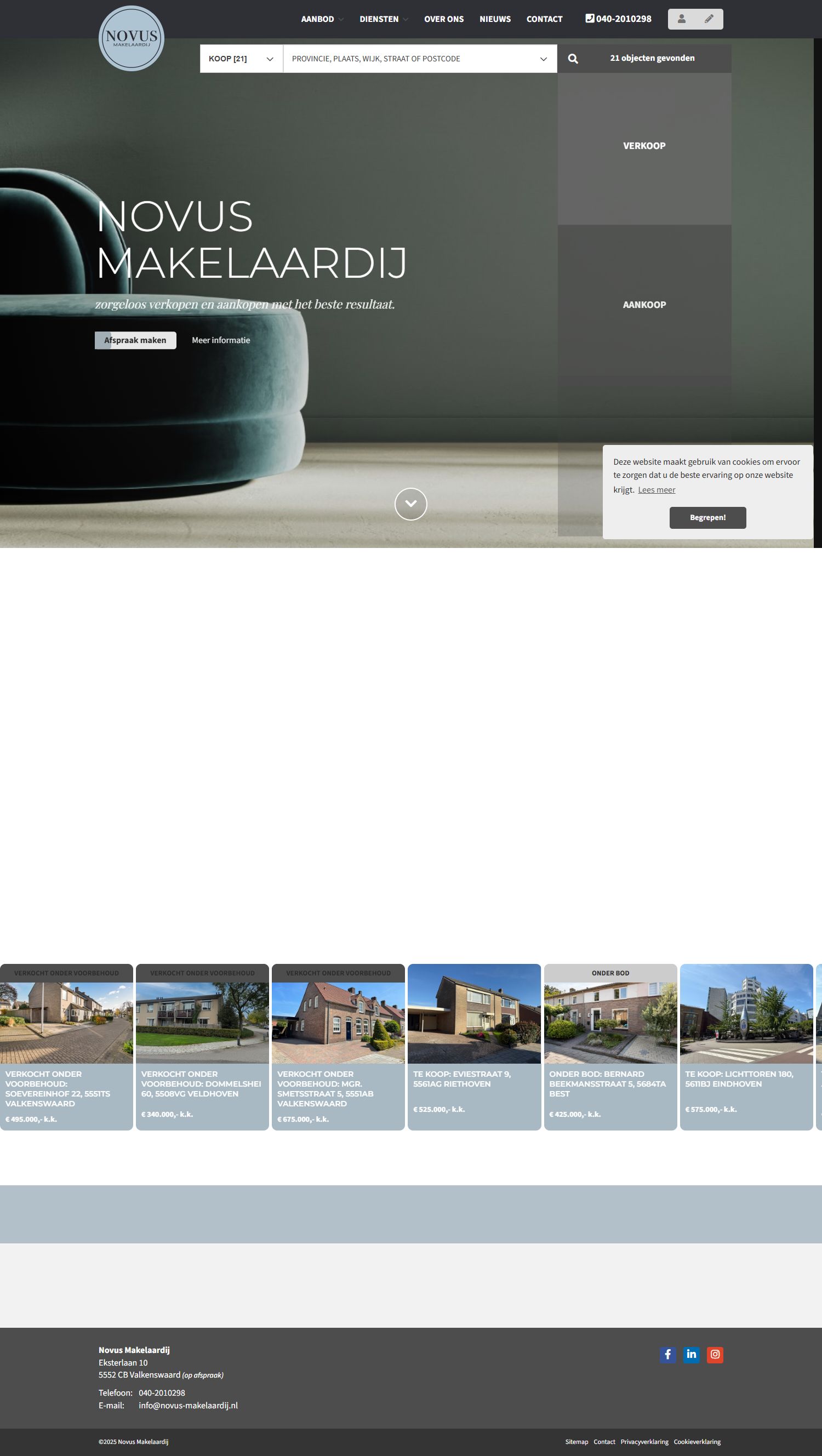 Kantoorfoto Novus Makelaardij