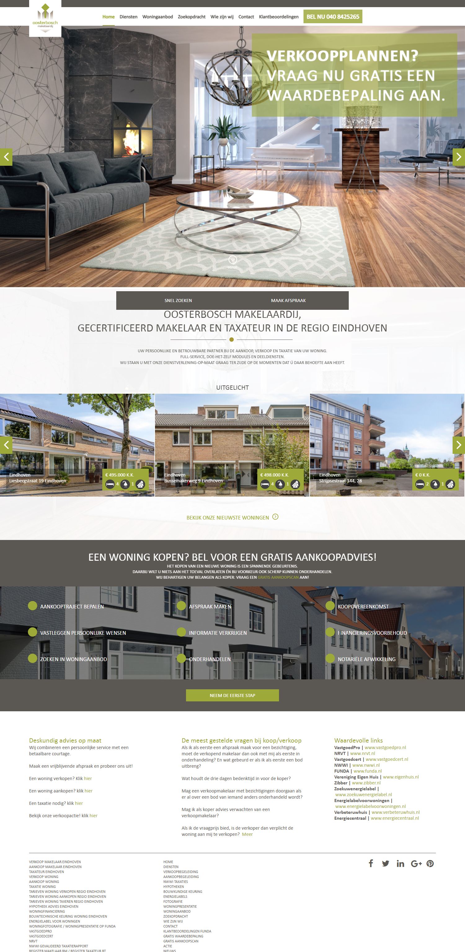 Screenshot van de website van www.oosterboschmakelaardij.nl