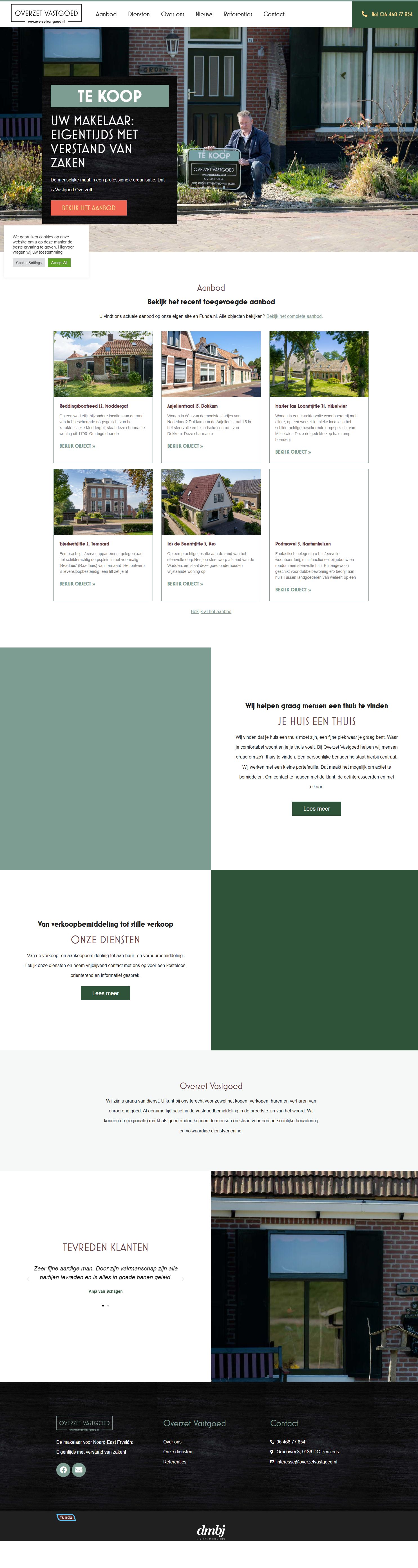 Screenshot van de website van www.overzetvastgoed.nl