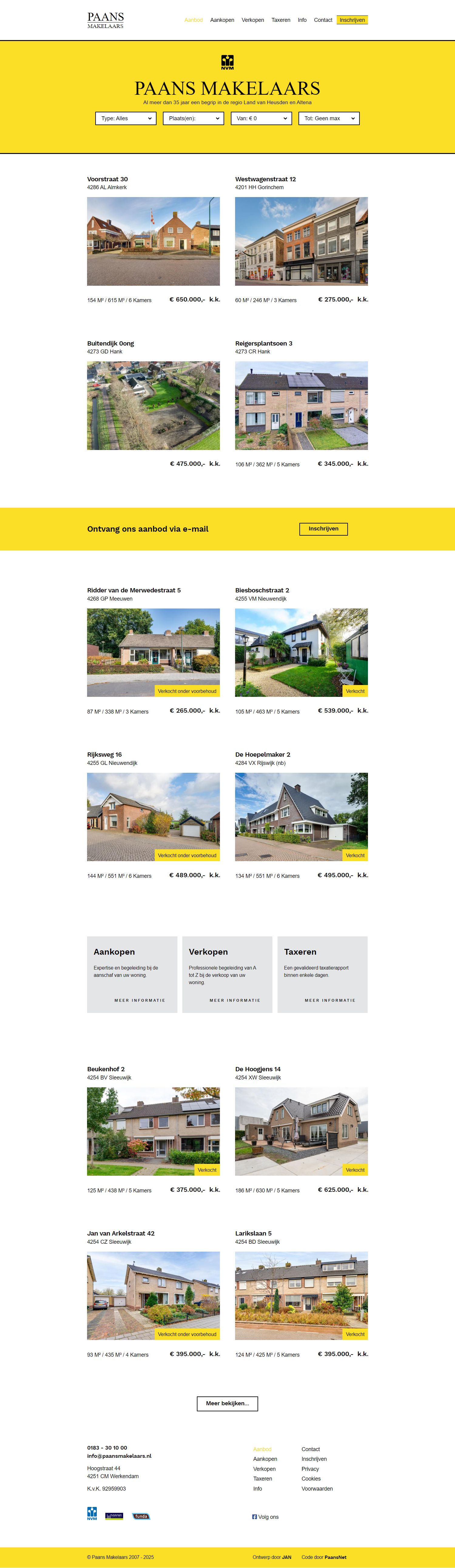 Kantoor foto van Paans Makelaars in onroerende goederen