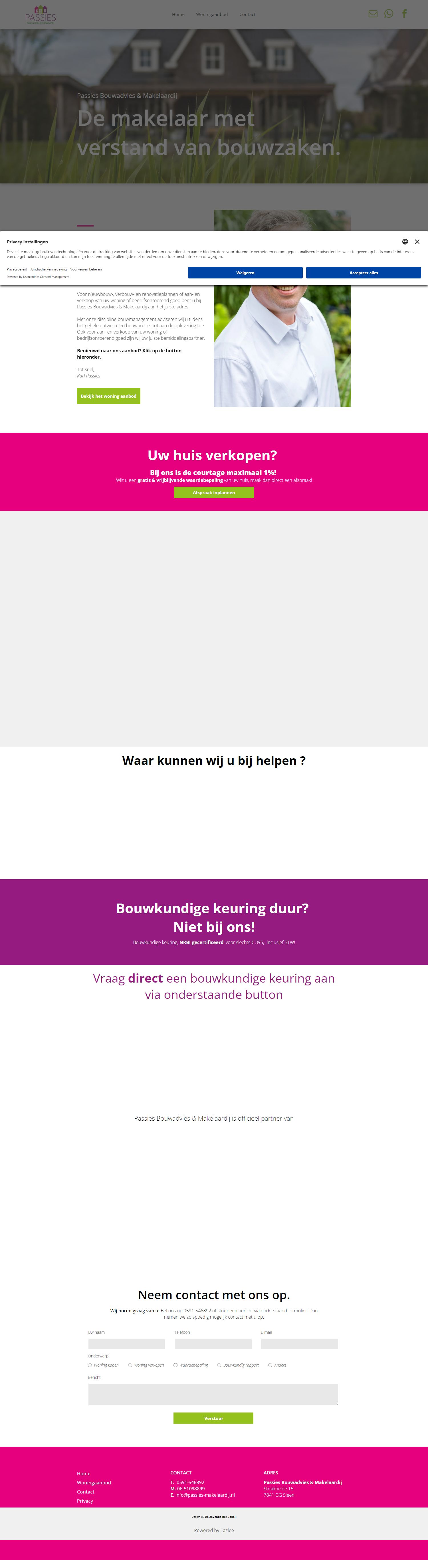 Kantoorfoto Passies Bouwadvies & Makelaardij
