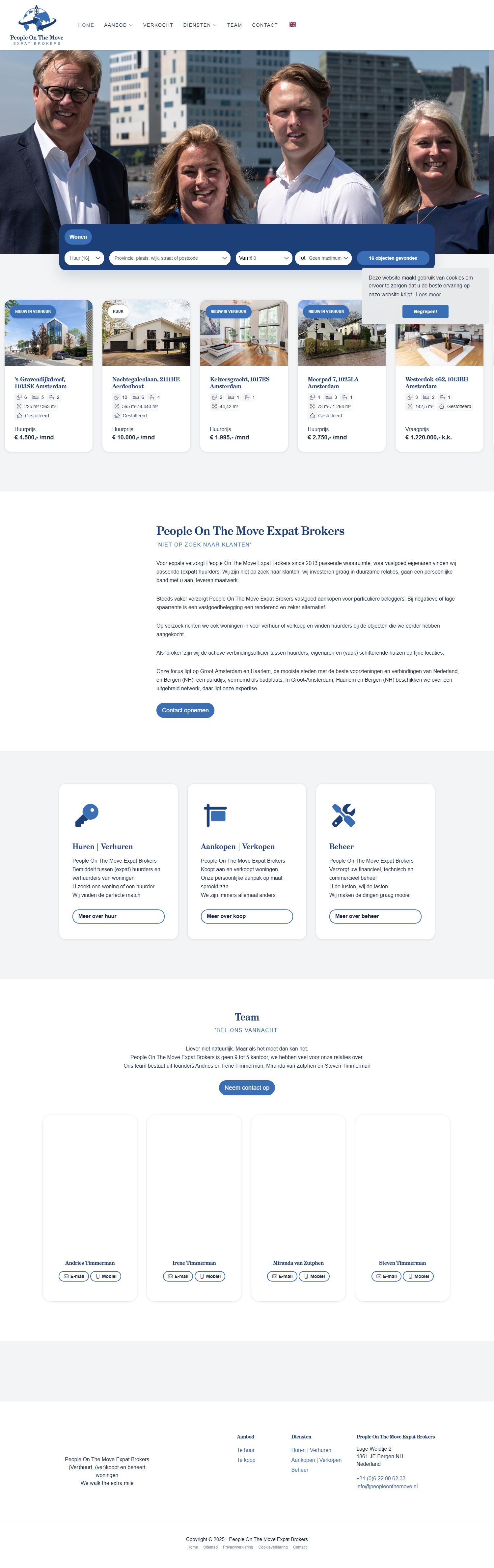 Screenshot van de website van www.peopleonthemove.nl