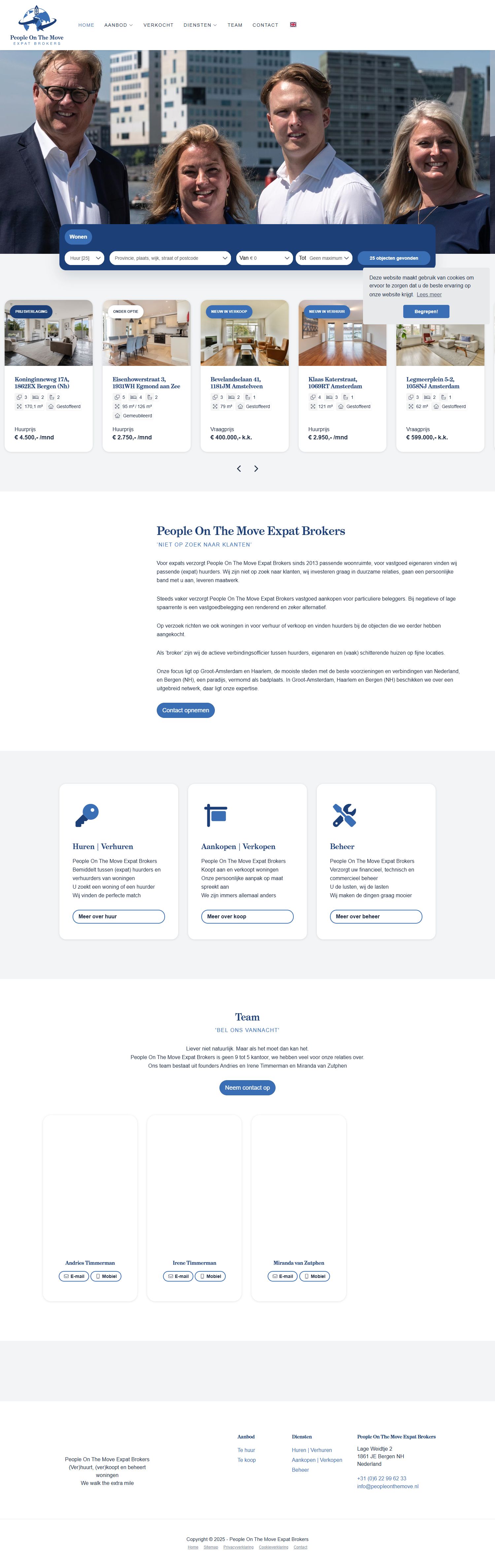 Screenshot van de website van www.peopleonthemove.nl