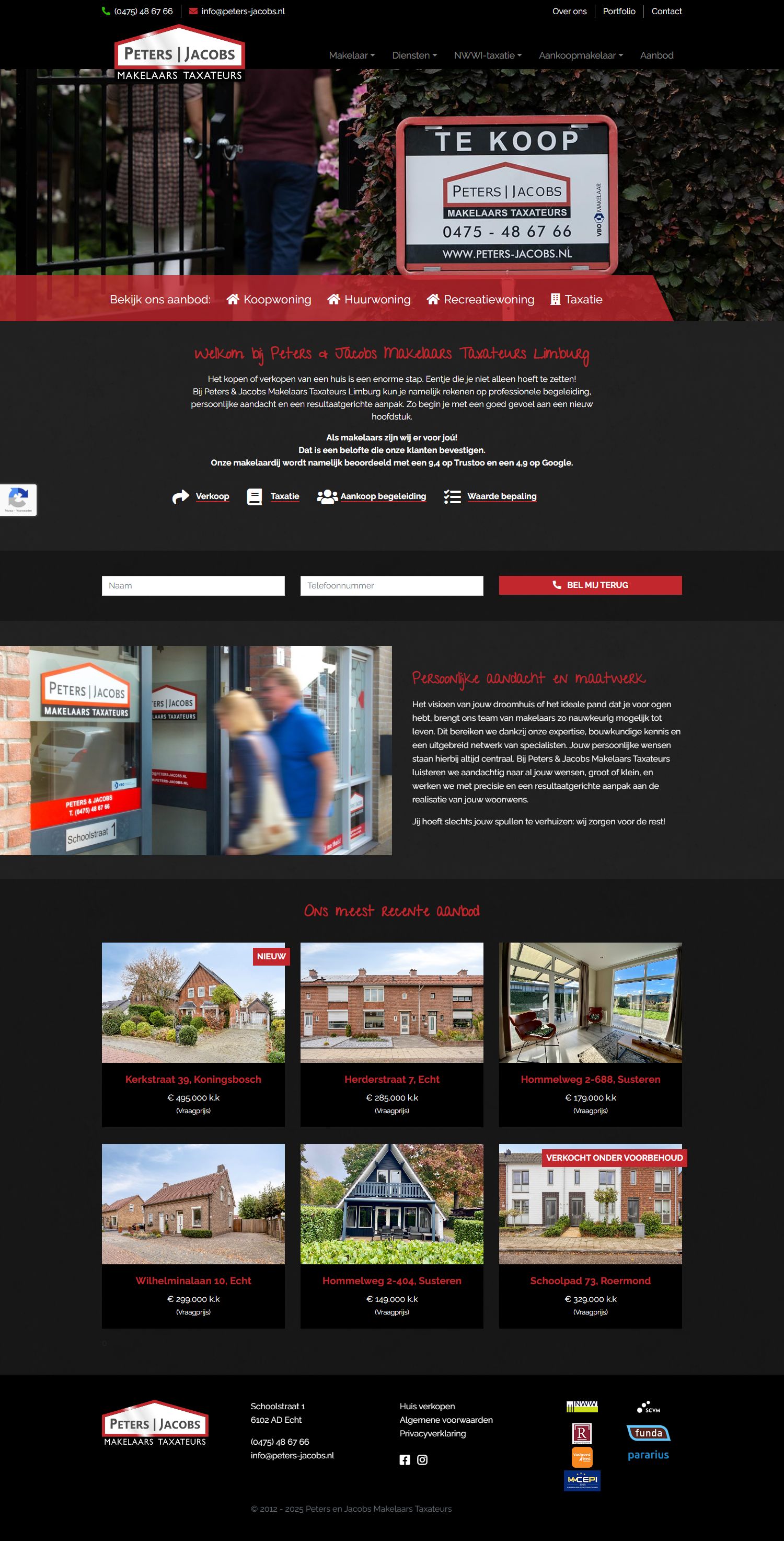 Kantoorfoto Peters & Jacobs Makelaars Taxateurs