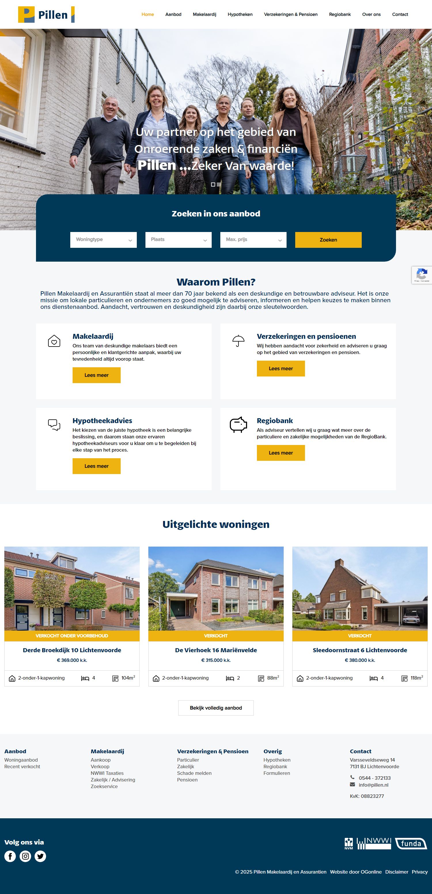 Kantoorfoto Pillen Assurantiën & Makelaardij