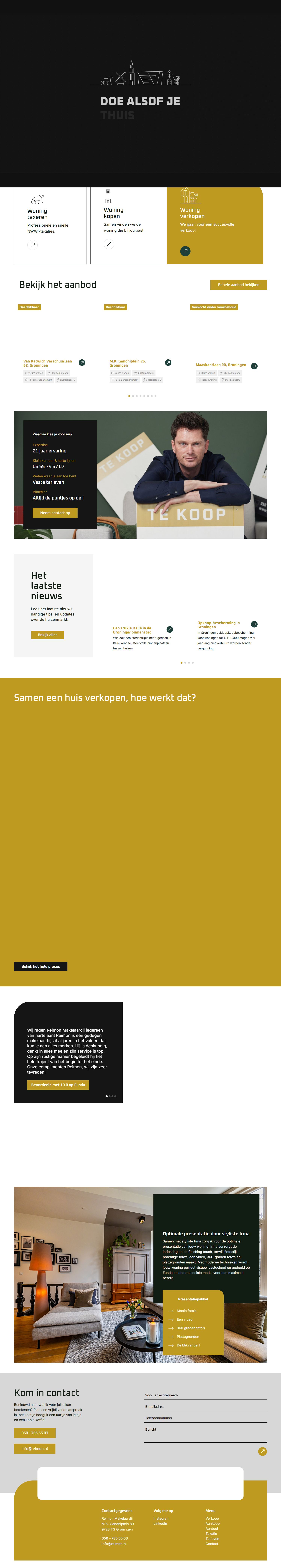 Screenshot van de website van www.reimon.nl