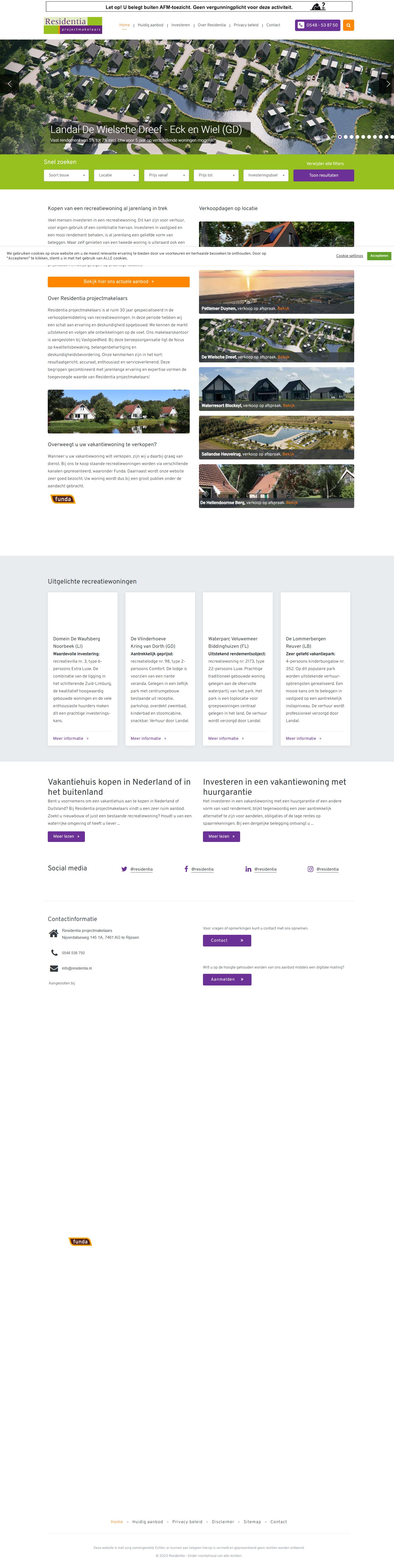 Kantoorfoto Residentia projectmakelaars