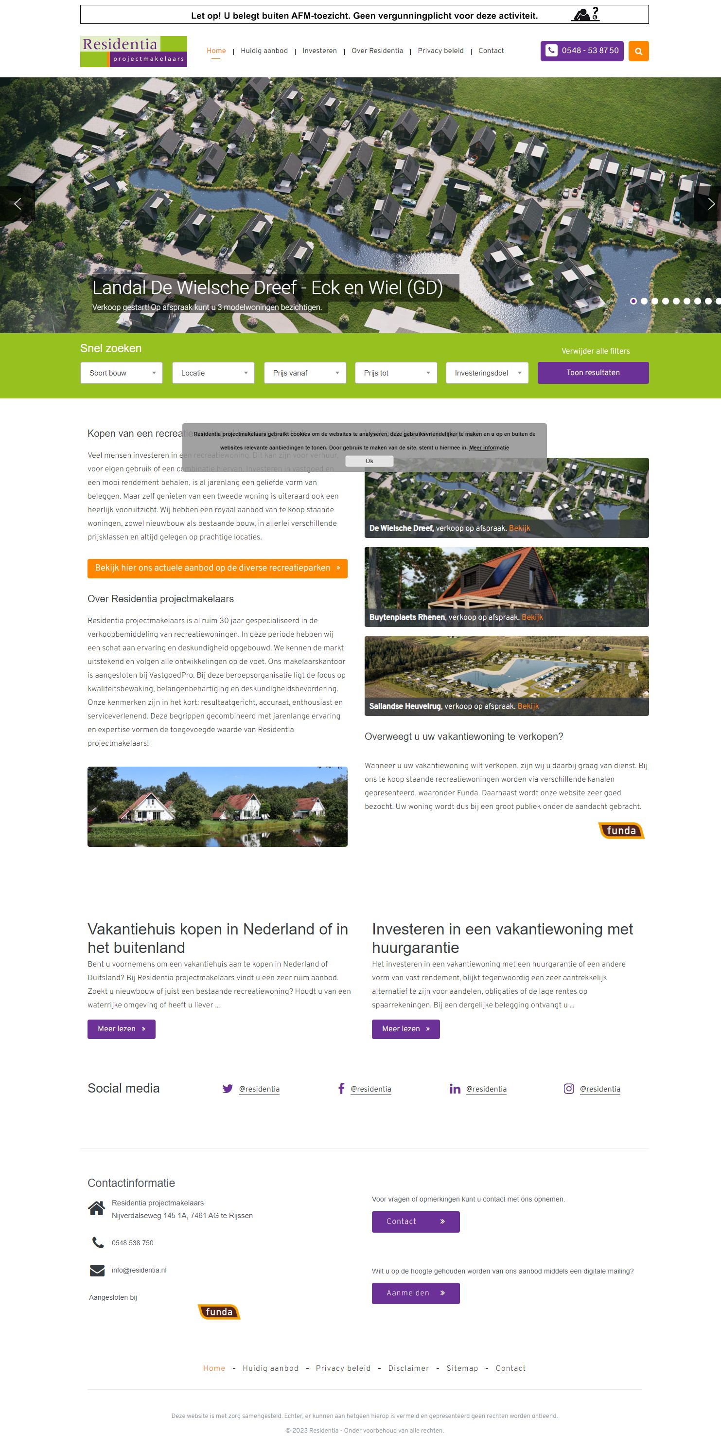 Kantoorfoto Residentia projectmakelaars