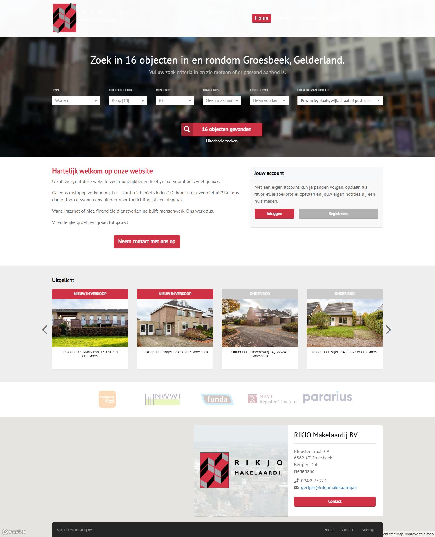 Kantoorfoto RIKJO Makelaardij BV