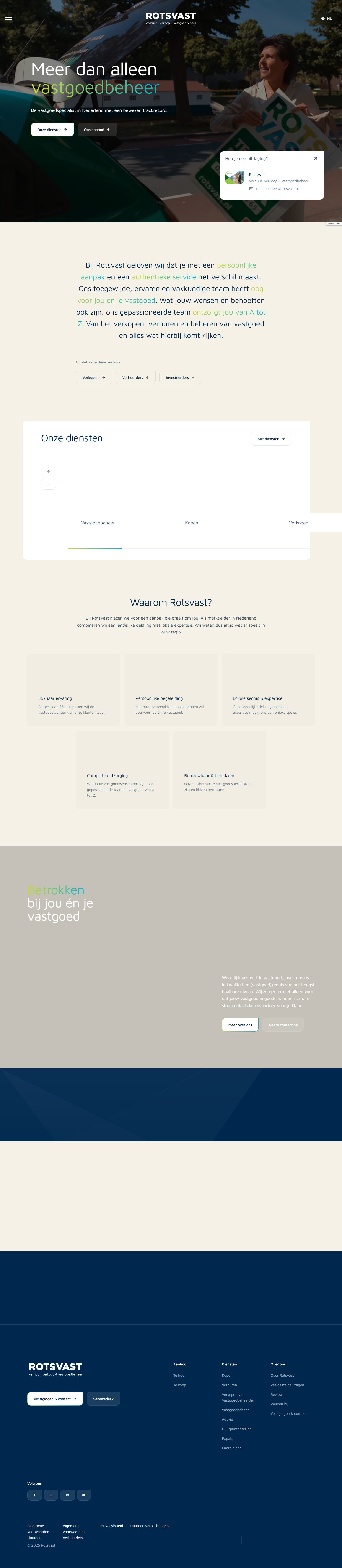 Screenshot van de website van www.rotsvast.nl