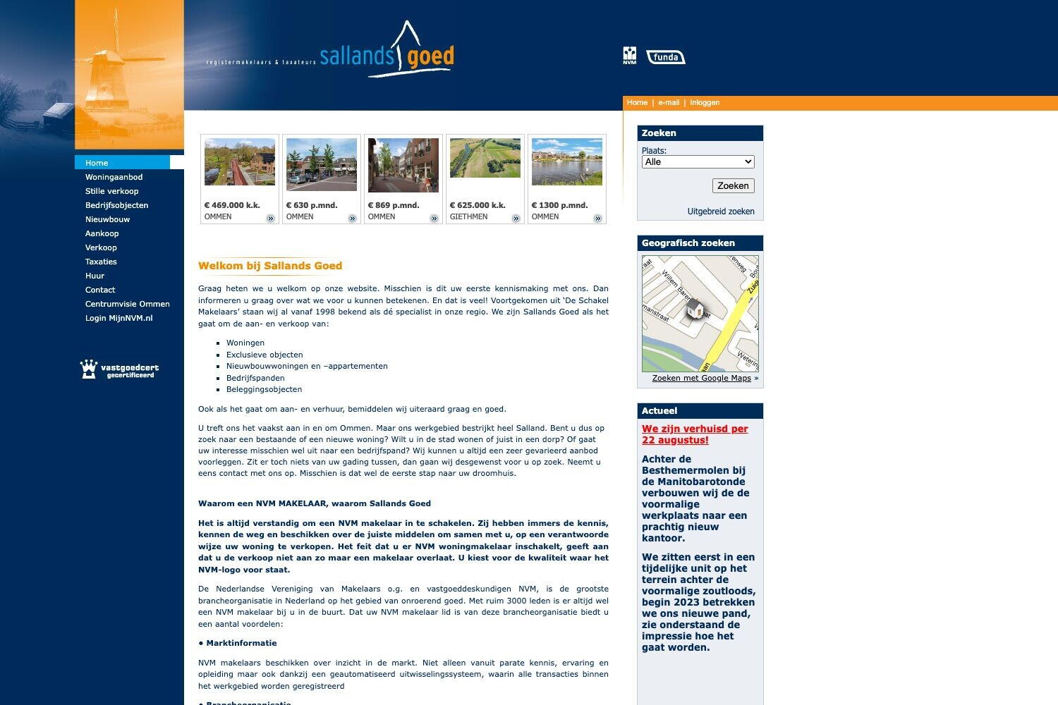 Team foto van Sallands Goed Registermakelaars & Taxateurs