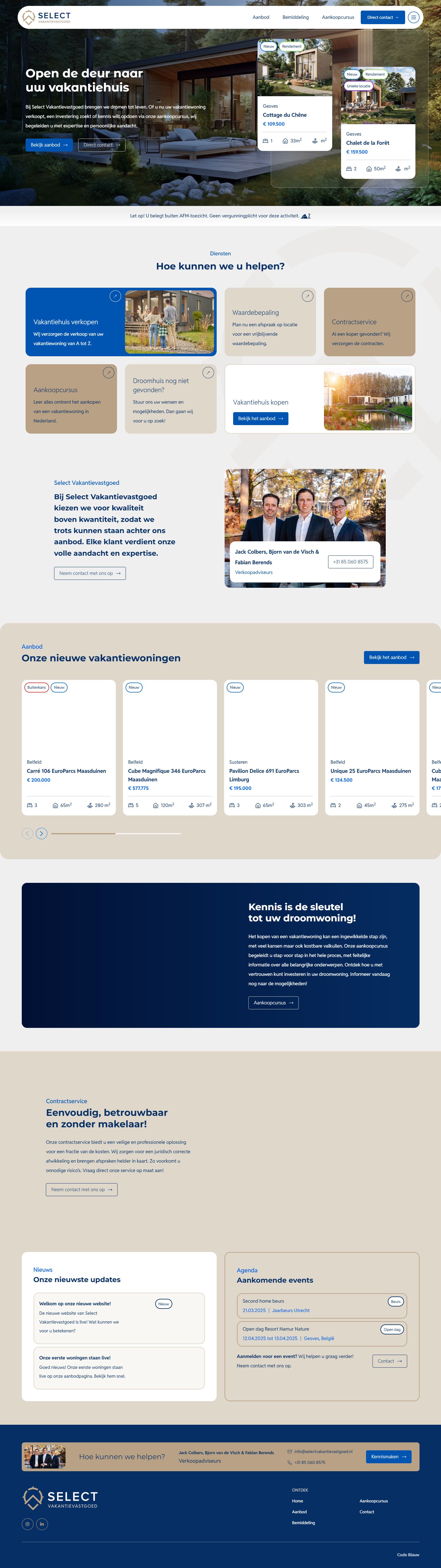 Kantoorfoto Select Vakantievastgoed