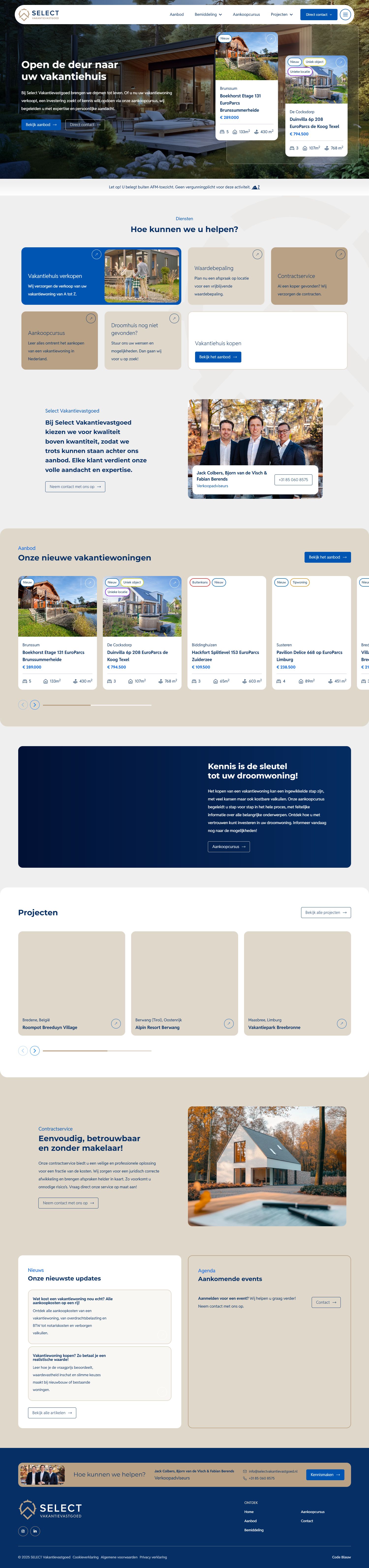 Kantoorfoto Select Vakantievastgoed