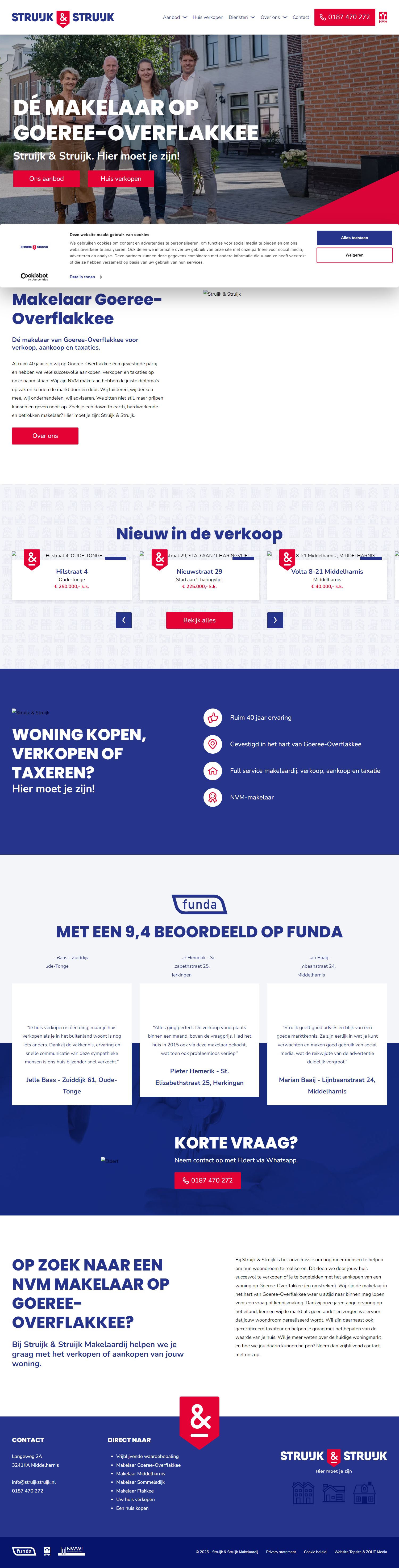 Screenshot van de website van www.struijkstruijk.nl