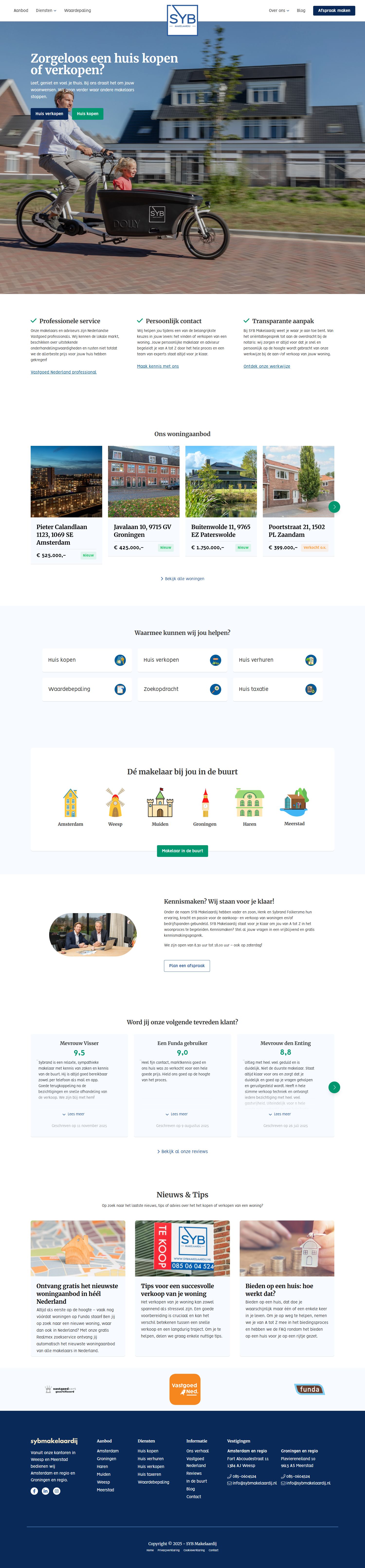 Team foto van SYB Makelaardij - Amsterdam-Groningen