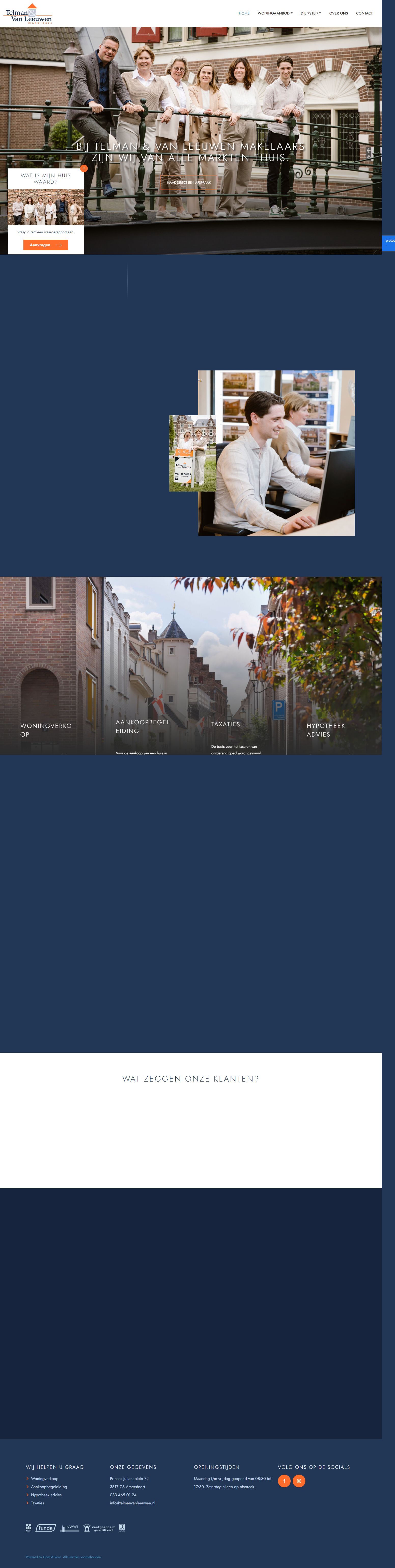 Screenshot van de website van www.telmanvanleeuwen.nl