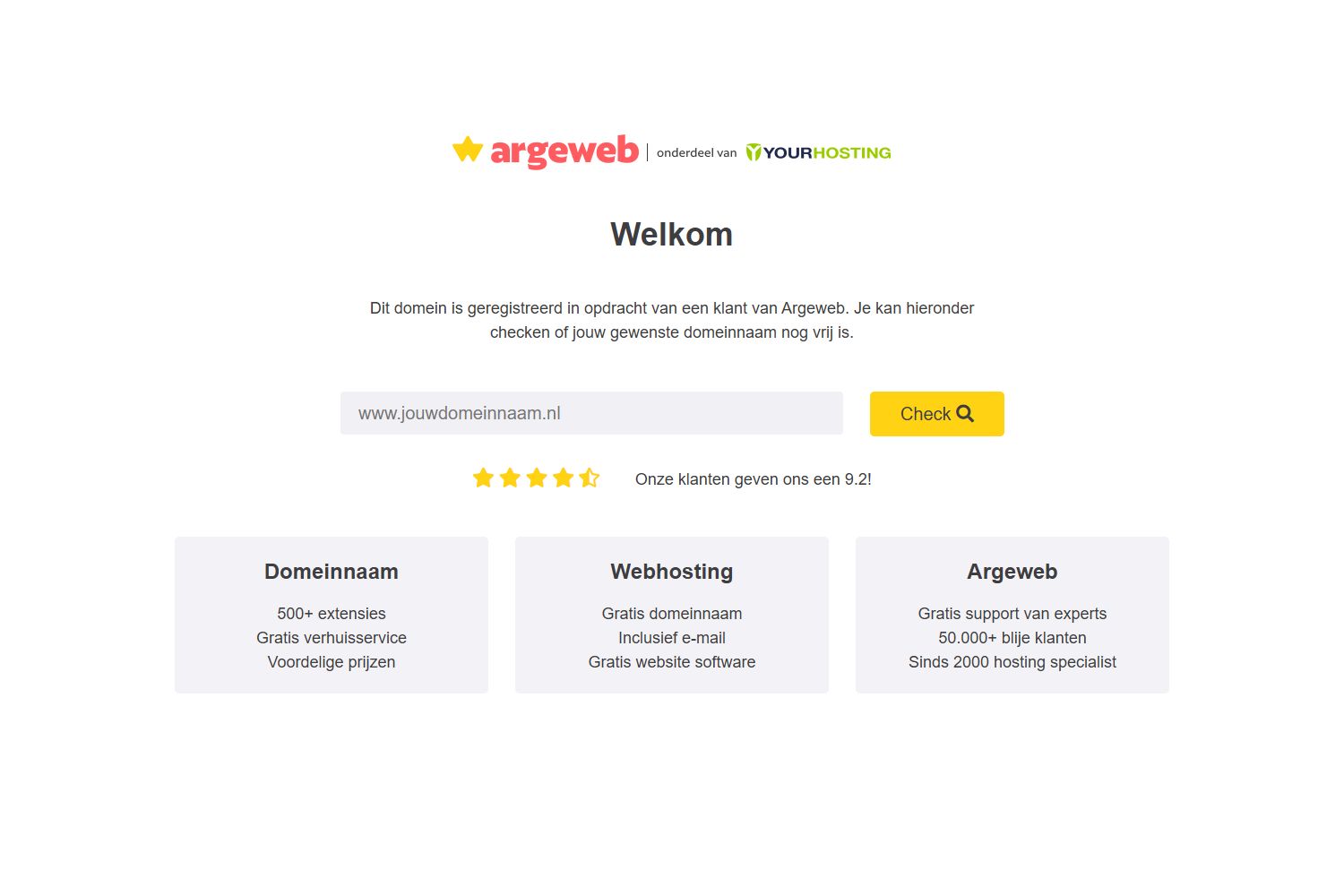 Screenshot van de website van elspa.nl