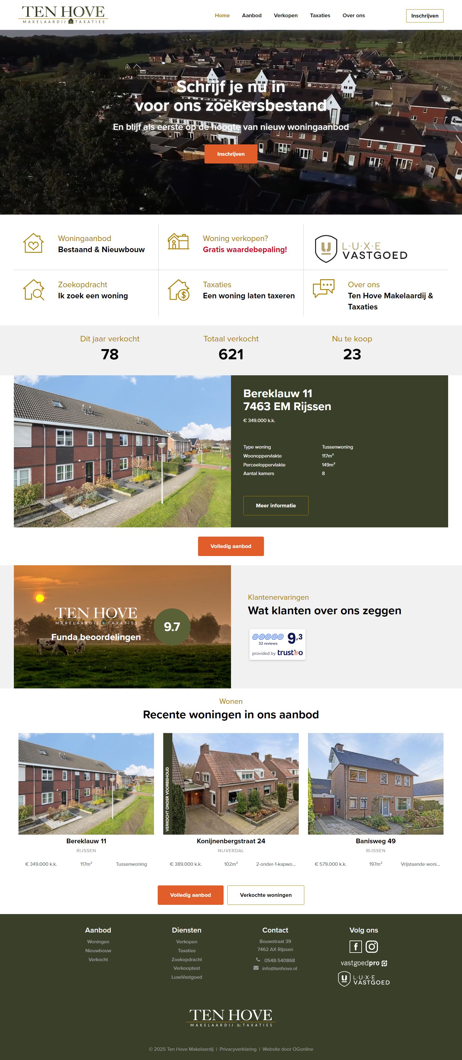 Kantoorfoto Ten Hove Makelaardij & Taxaties