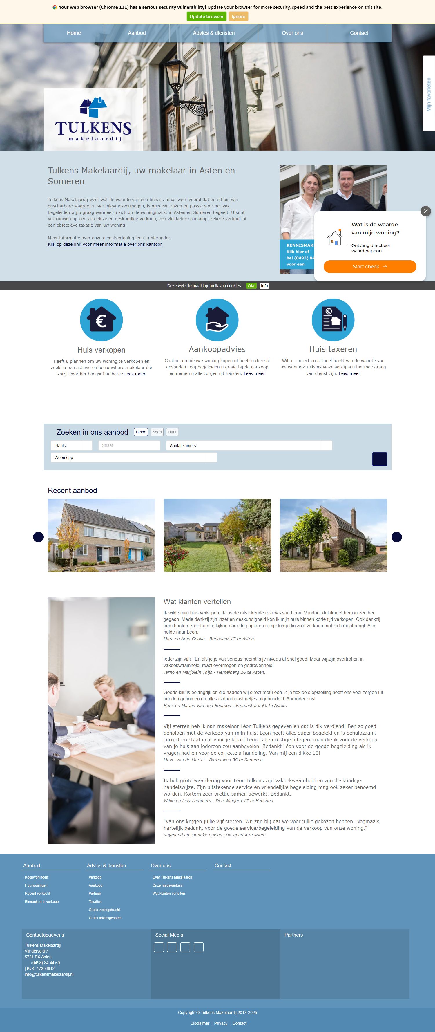 Kantoorfoto Tulkens Makelaardij