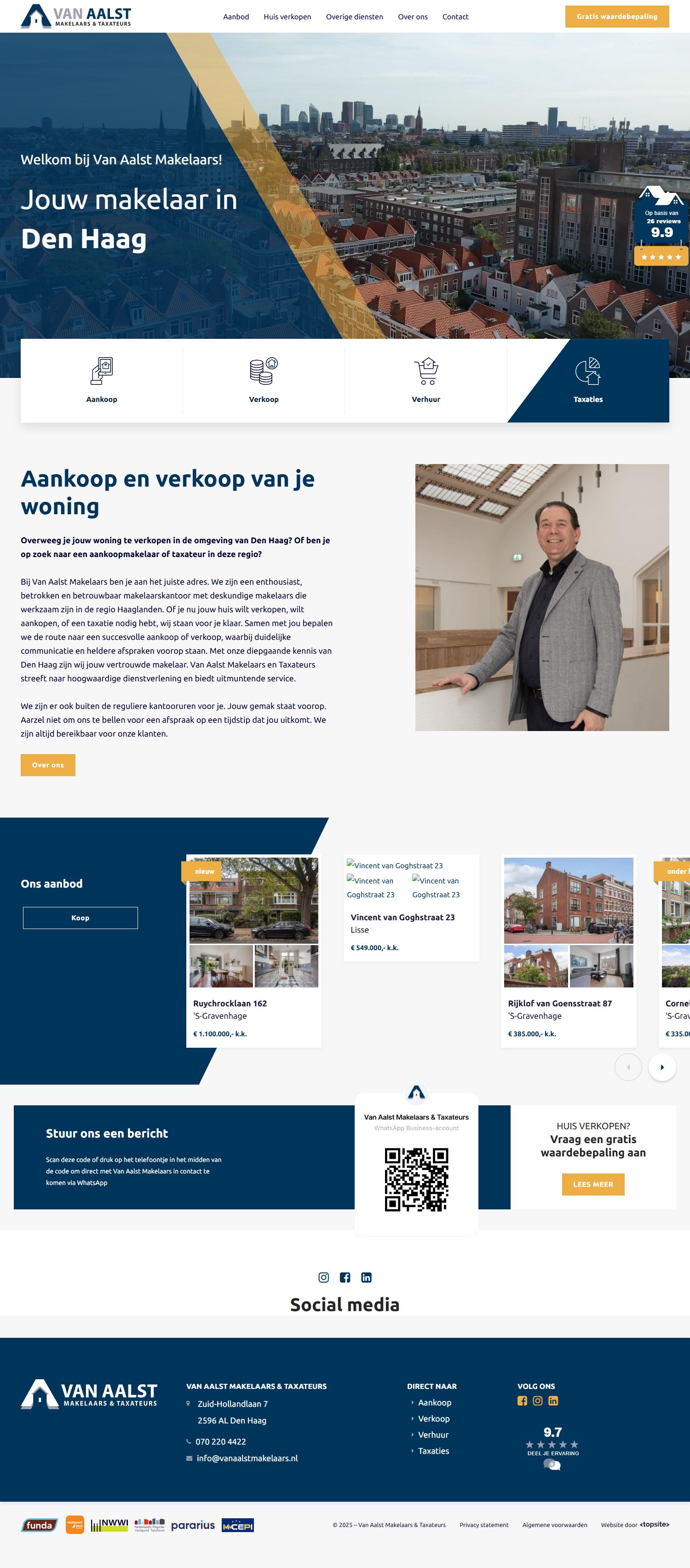Kantoor foto van van Aalst Makelaars & Taxateurs