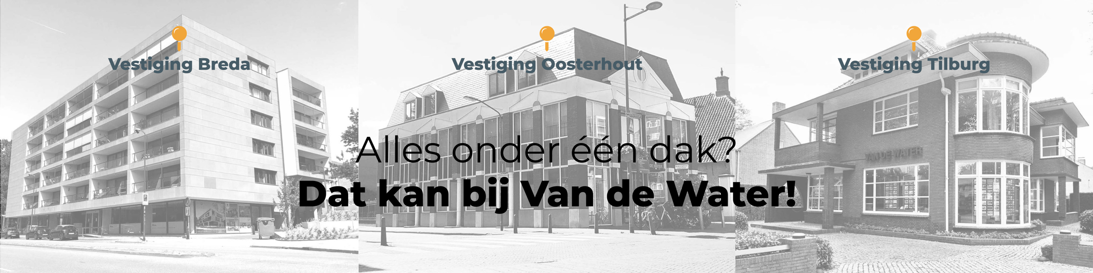 Foto van het kantoor van Van de Water Makelaars Tilburg
