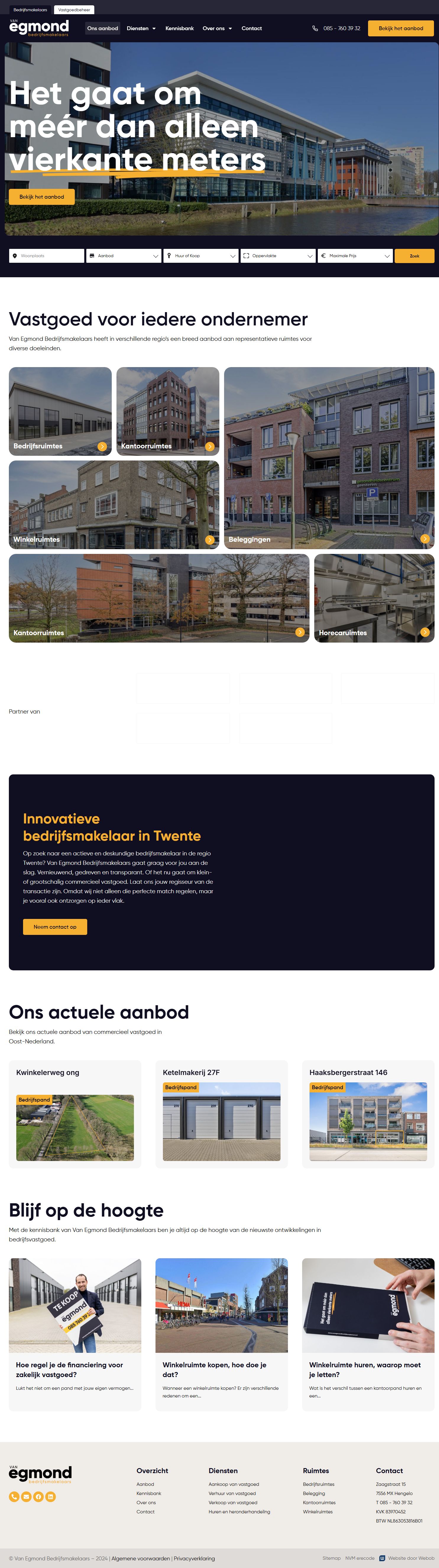 Kantoorfoto Van Egmond Vastgoedbeheer