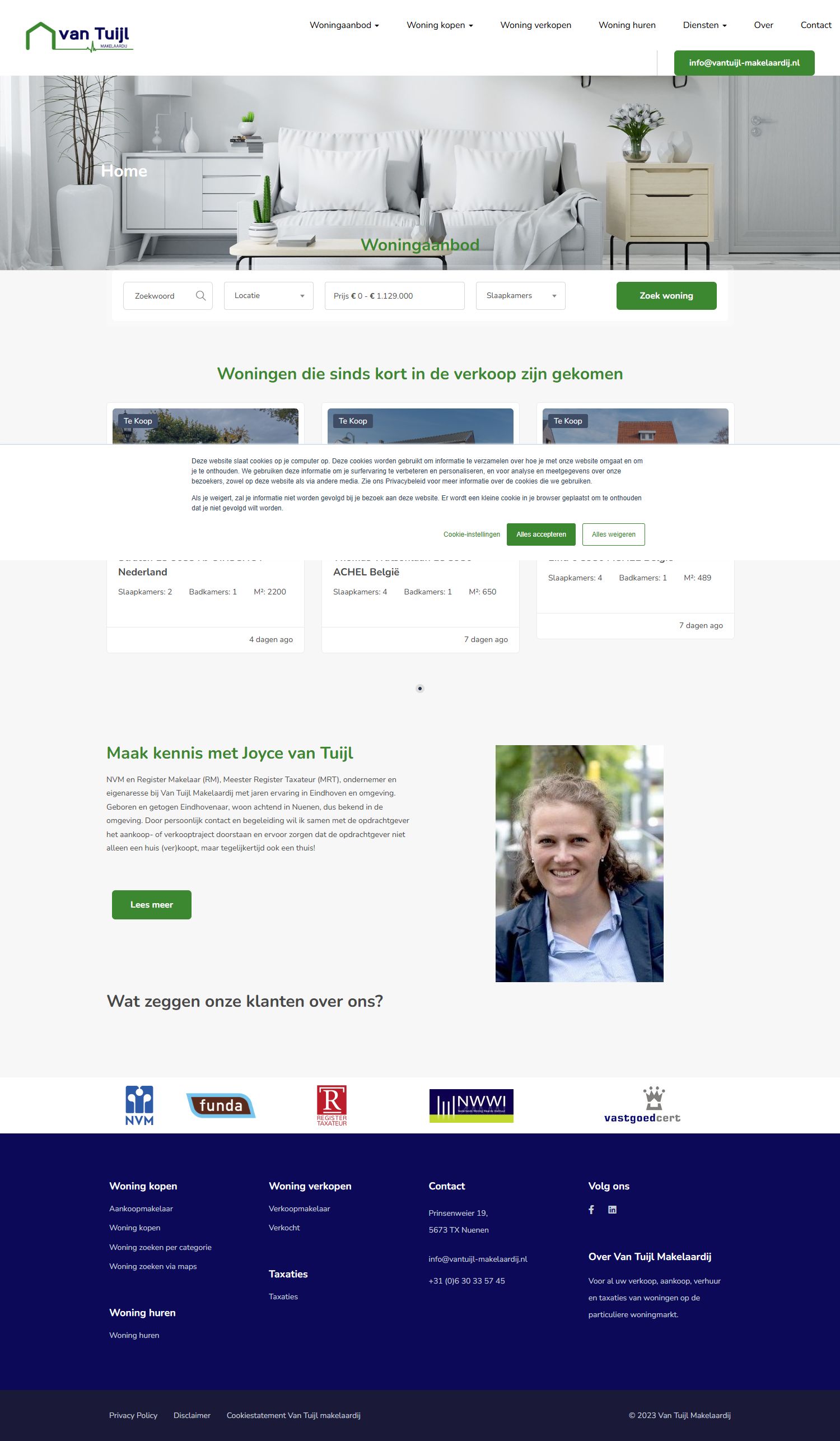 Kantoorfoto Van Tuijl makelaardij