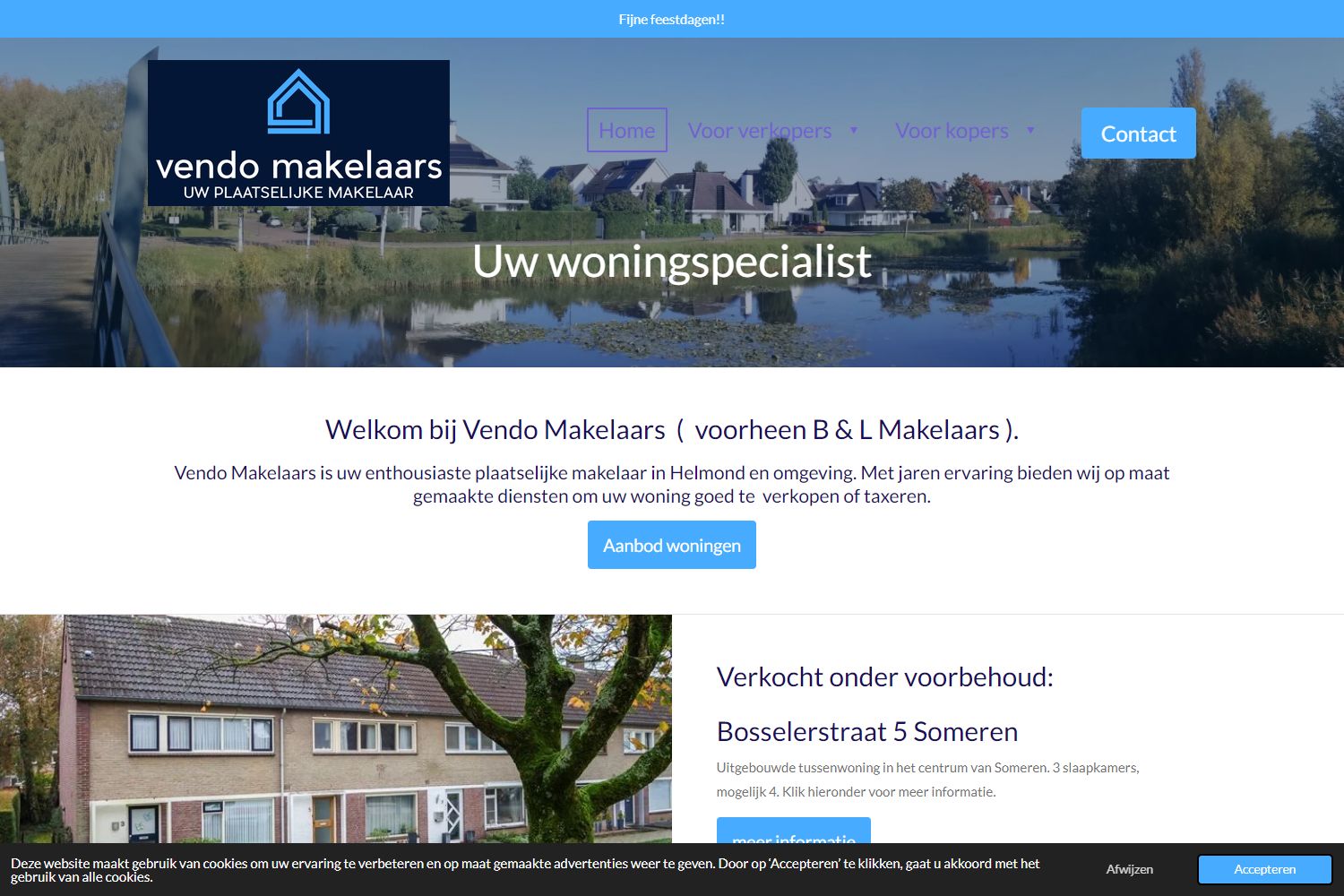 Screenshot van de website van www.blmakelaars.nl