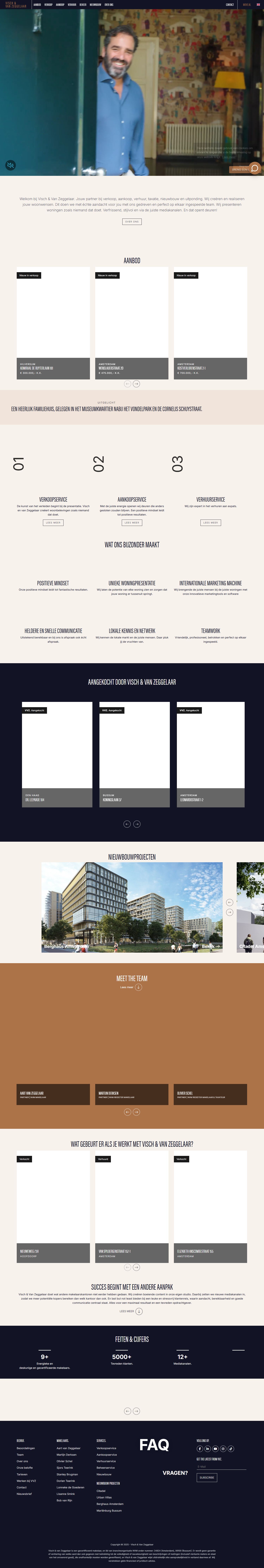 Screenshot van de website van www.visch-vanzeggelaar.nl